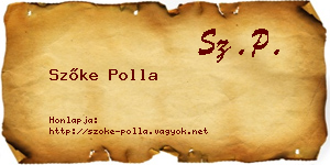 Szőke Polla névjegykártya